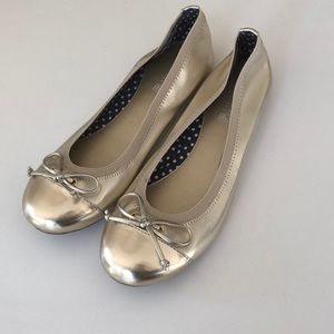 Gold Sperry Flats